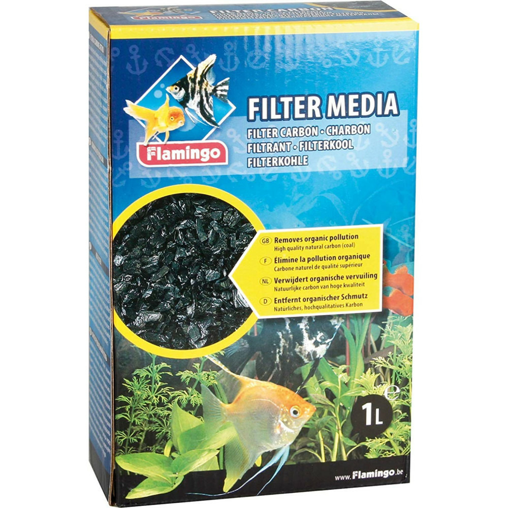 Charbon filtrant 450 g soit 1 litre pour aquarium.