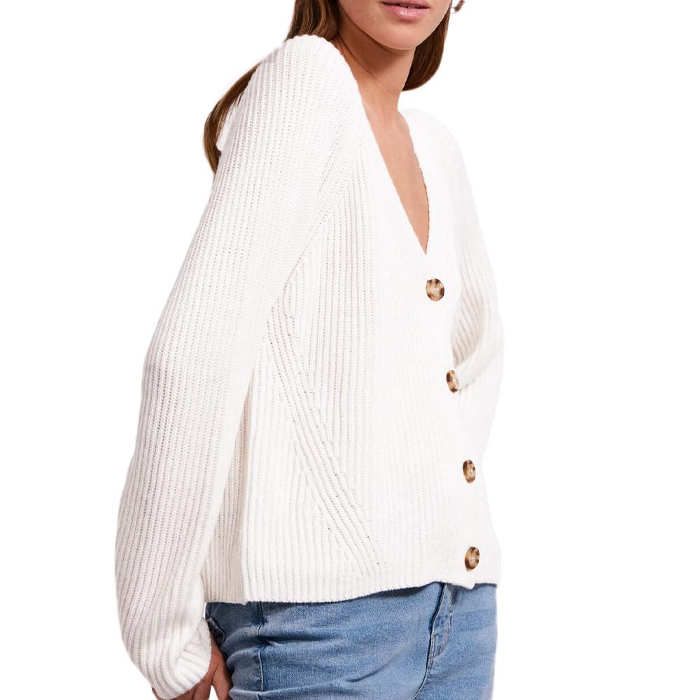 Pieces Cardigan Écru Femme Pieces Pcosilla