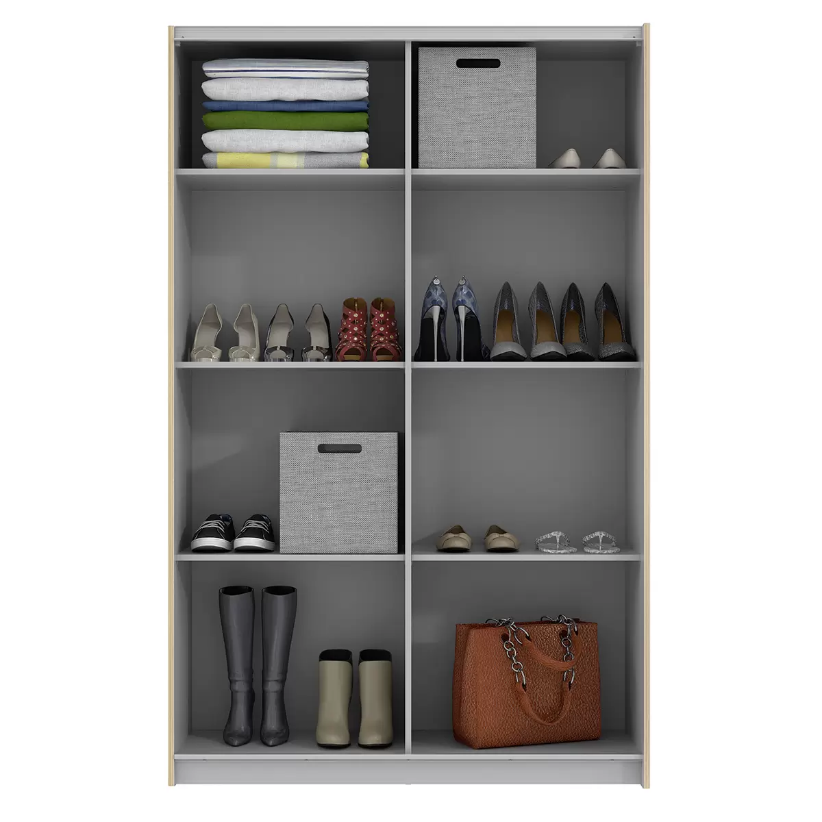 Mehrzweckschrank Ohio Sonoma Eiche,weiss