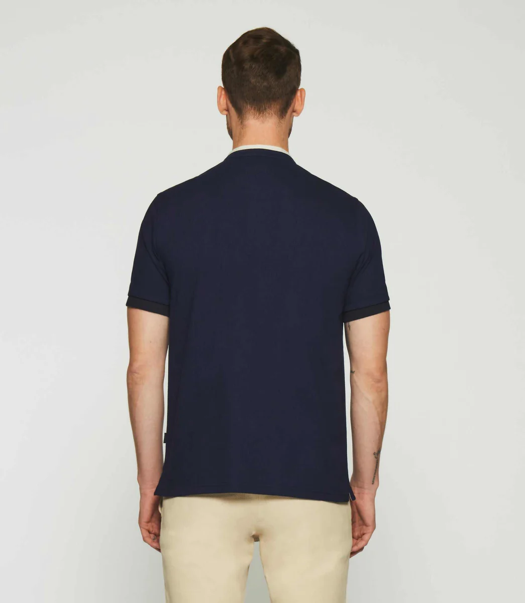 Polo uni col mao marine GASPAR