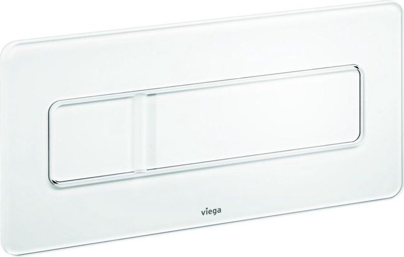 Viega - Visign For More 105 - Drukplaat - Glas - Wit
