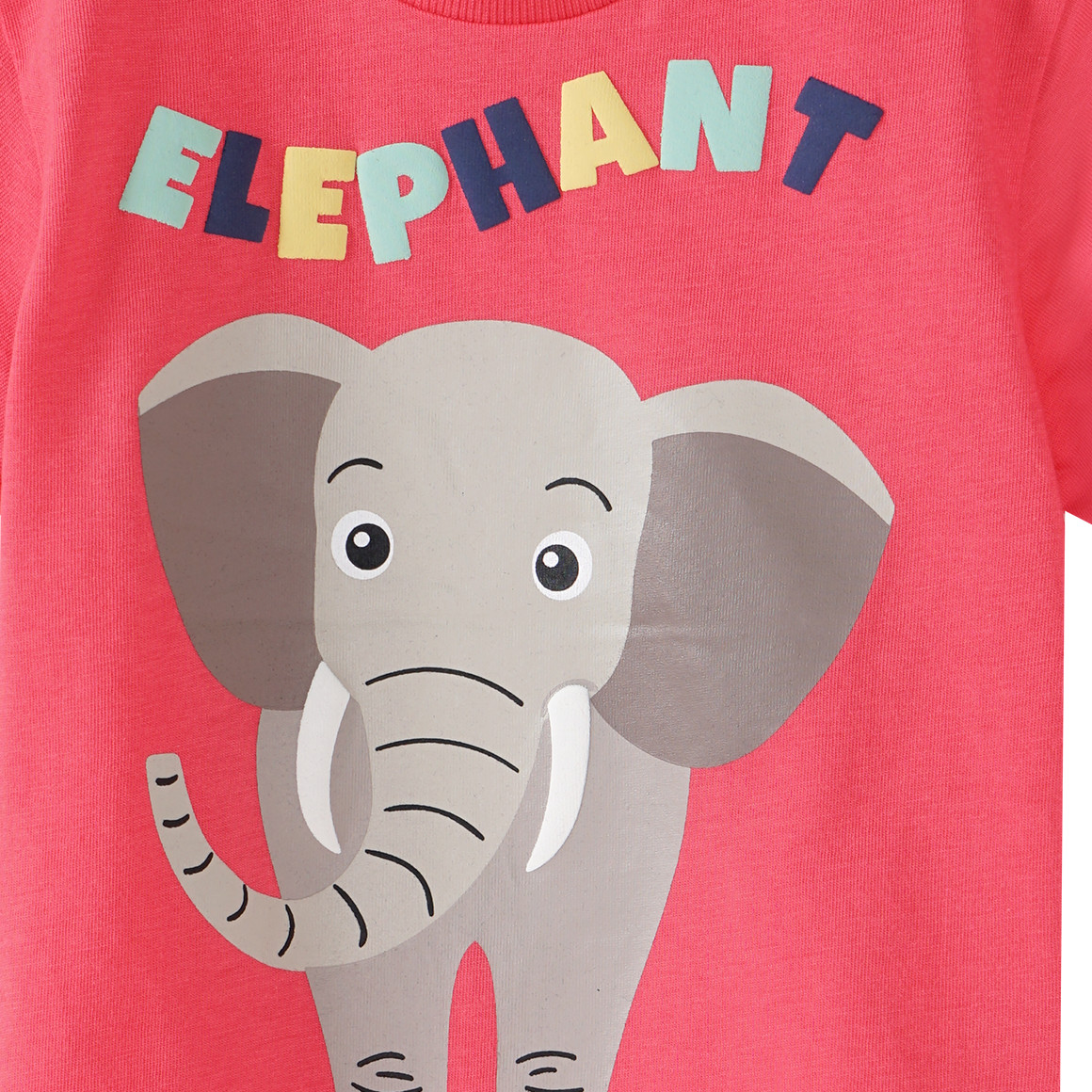 Topomini Baby T-Shirt mit Elefanten-Motiv rot