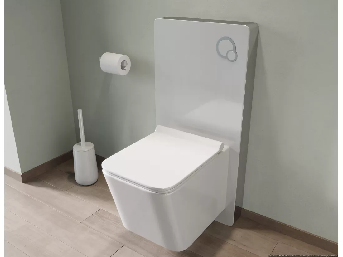 Bâti-support décoratif pour WC suspendu - Blanc - SPINOSA