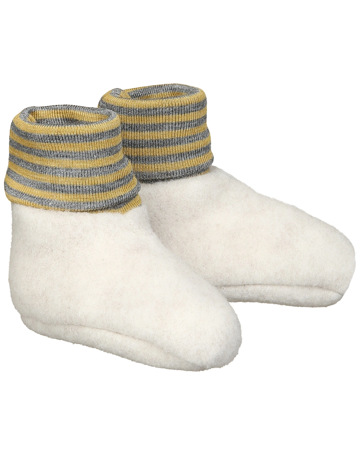 Wollfleece-Babyschuhe SOX in natur melange