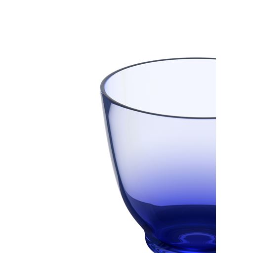 Holmegaard Flow Glas På Fod, Dark Blue, 35 cl