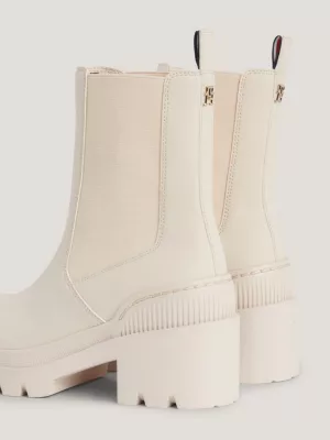Botas de salto bloco médio emborrachadas