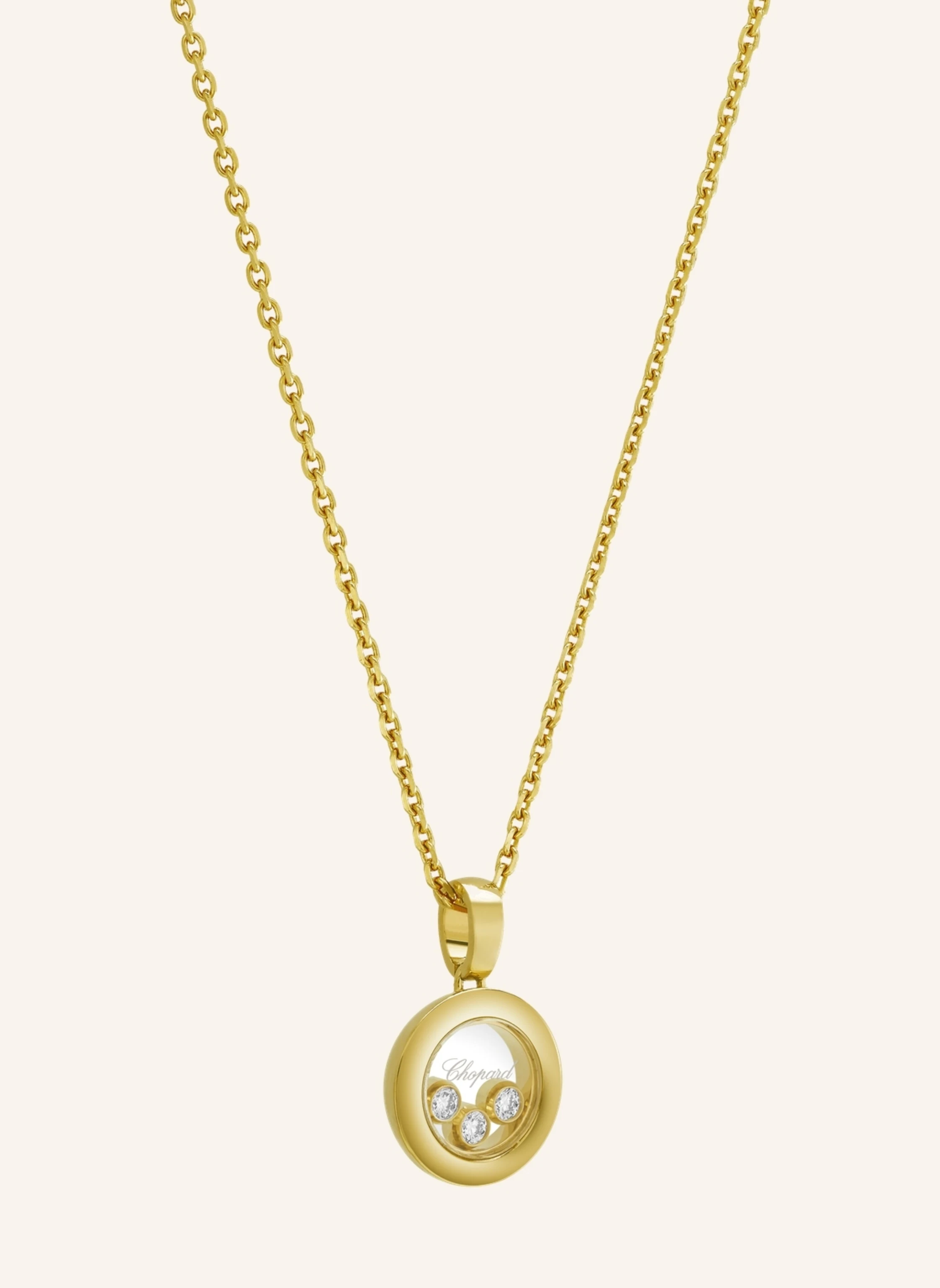 Chopard Anhänger HAPPY DIAMONDS ICONS Anhänger aus 18 Karat Gelbgold und Diamanten