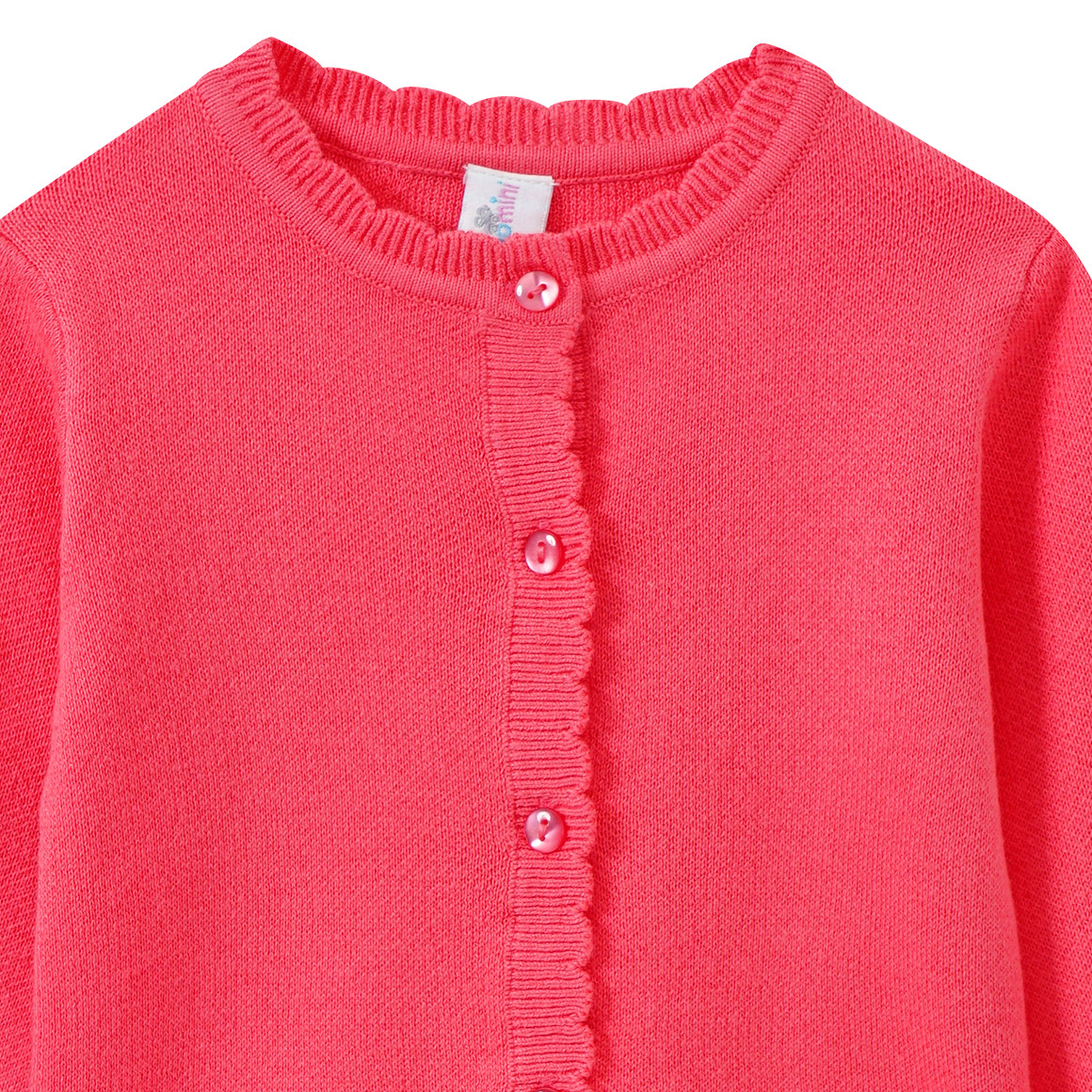 Topomini Baby Cardigan mit Knopfleiste koralle