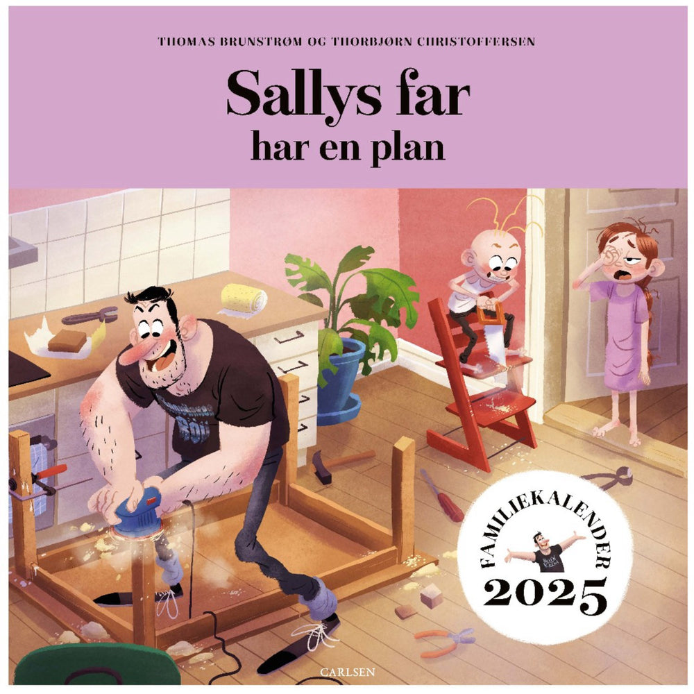 Køb Forlaget Carlsen Sallys far har en plan - Familiekalender 2025