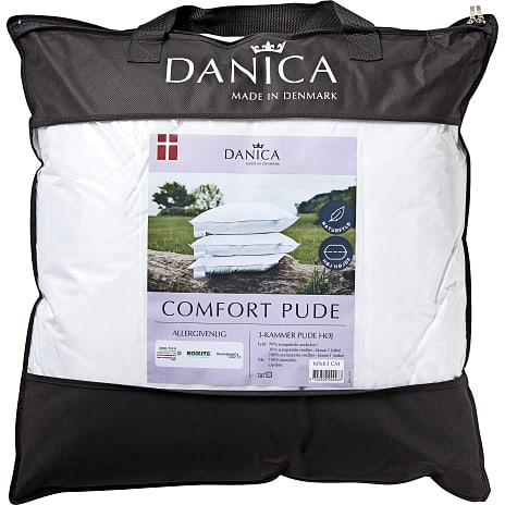 Danica 3-kammer hovedpude 60x63 cm - Høj