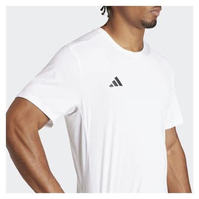 Maillot manches courtes adidas Adizero Blanc Homme