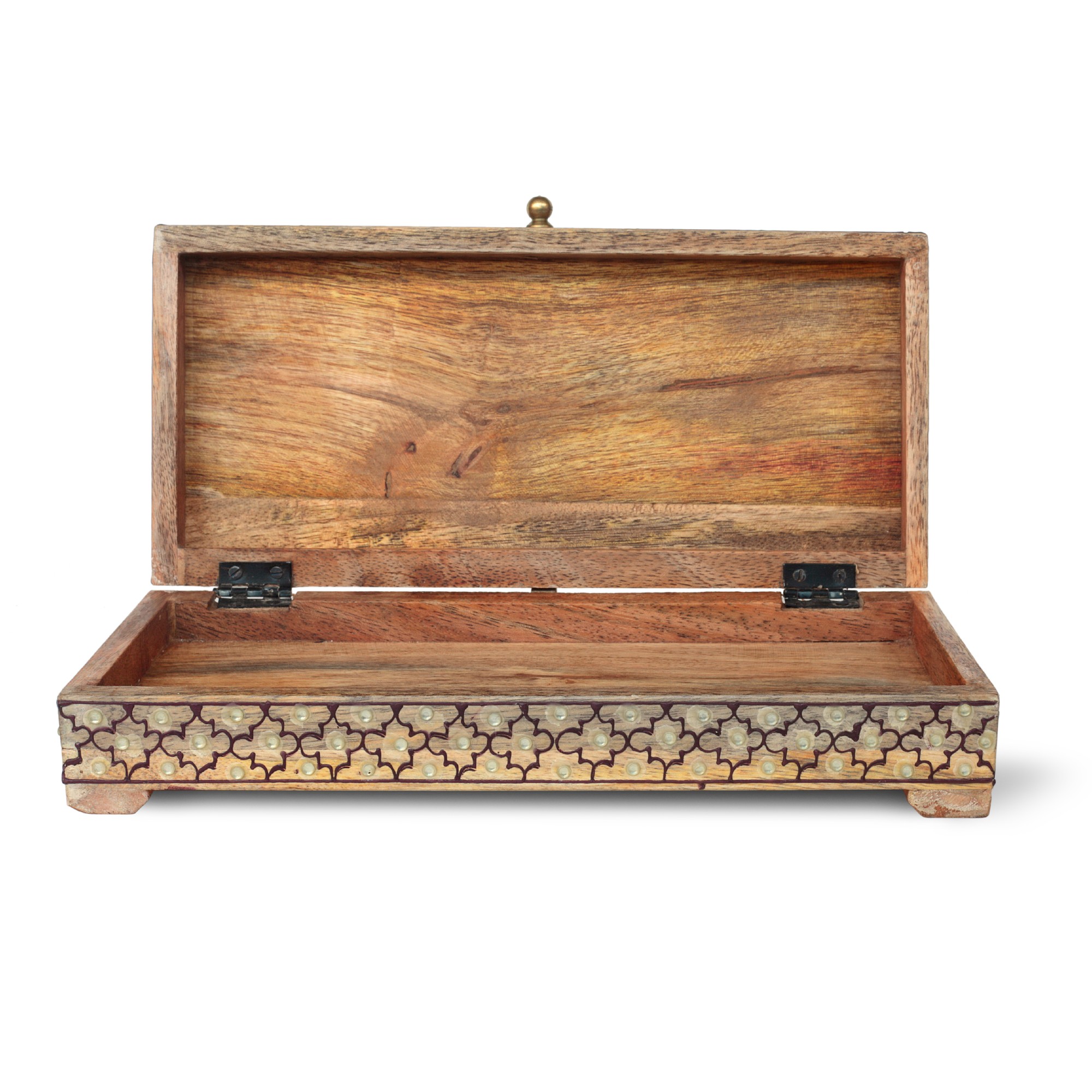 2er-Set Schatullen 'Balsar', natur, schwarz von fischer's lagerhaus