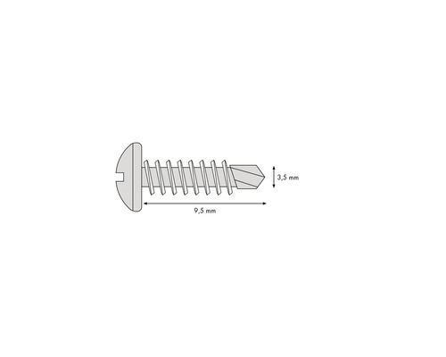 Knauf plaatschroef LB 3,5 x 9,5 mm Verpakking = 1000 stuks