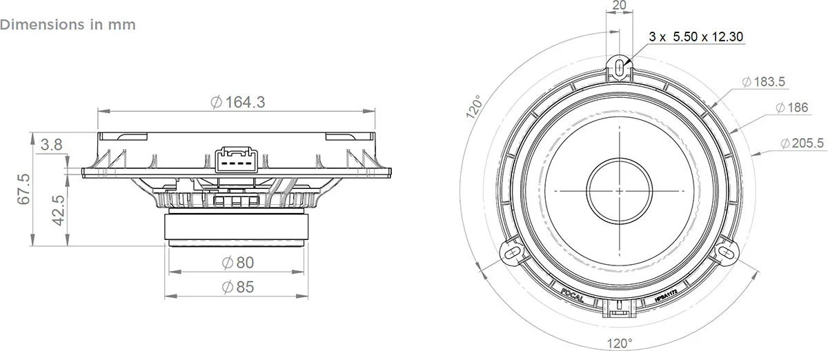 Focal Kit IS Ford 165 (la paire) Haut-parleurs voiture