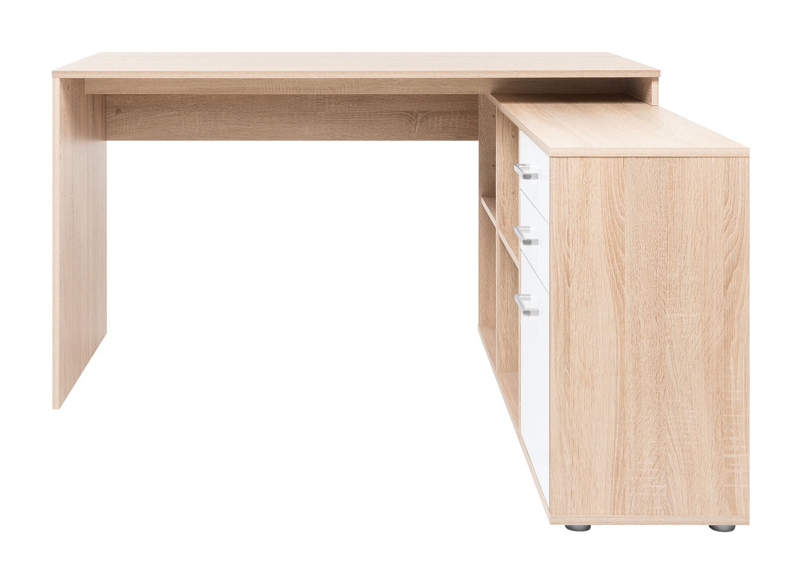 Winkelschreibtisch LONDON 139 x 136 cm Sonoma Eiche braun