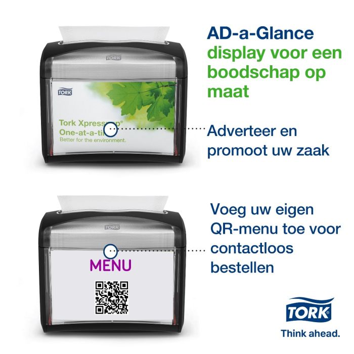 Tork 272611 Xpressnap Tabletop, dispenser zwart N4 Signature Line (272611)