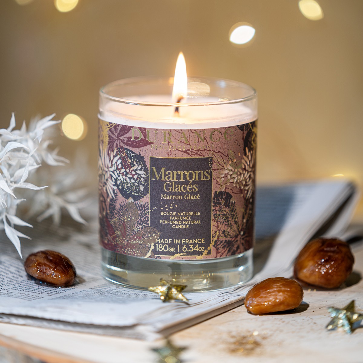 Bougie parfumée - Marrons glacés - 180 g