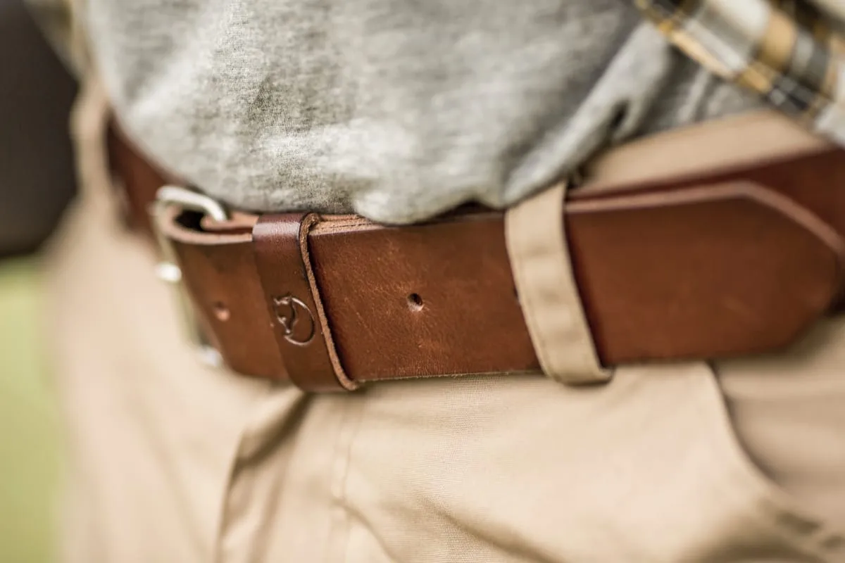 Fjällräven Singi Belt 4 cm Leather Brown