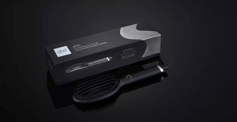 ghd Glide Hot Brush Smoothing Brush with Ceramic Heating Technology and Ioniser