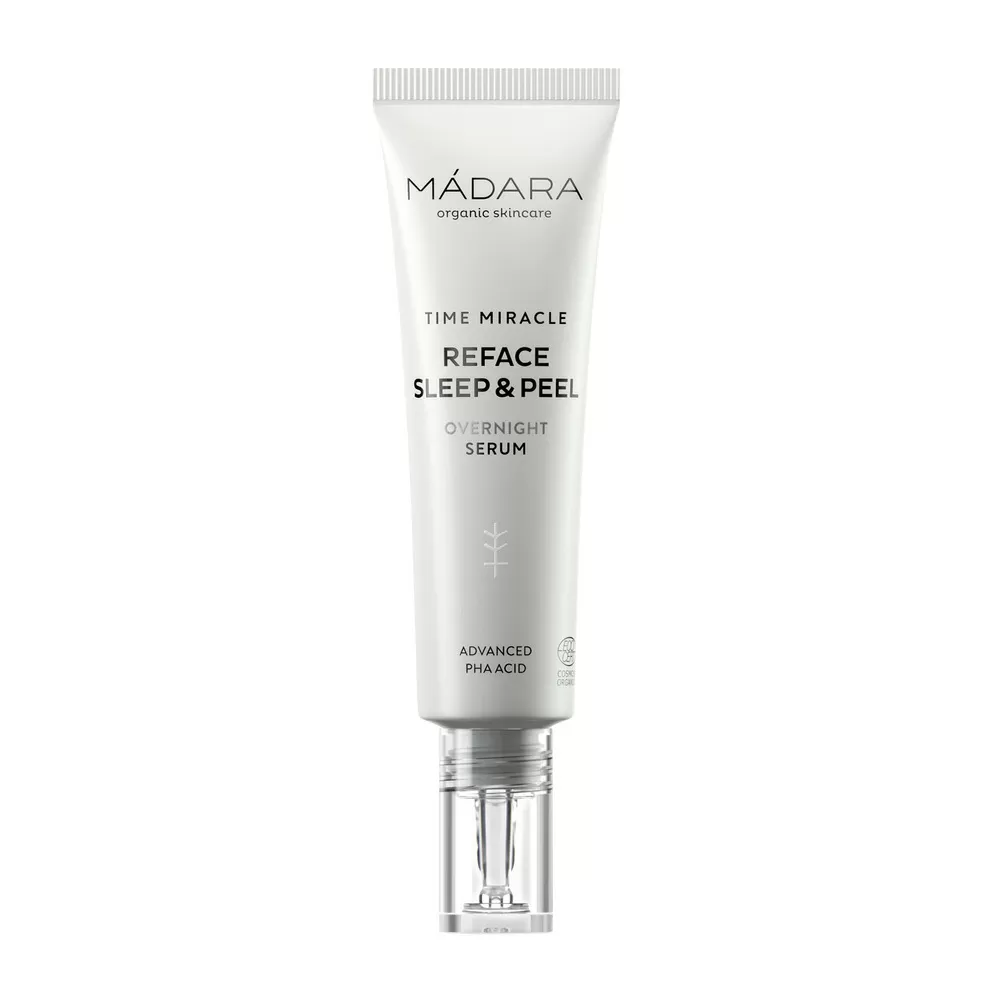 Mádara Time Miracle Reface Sleep & Peel Overnight Serum - 30 ml.