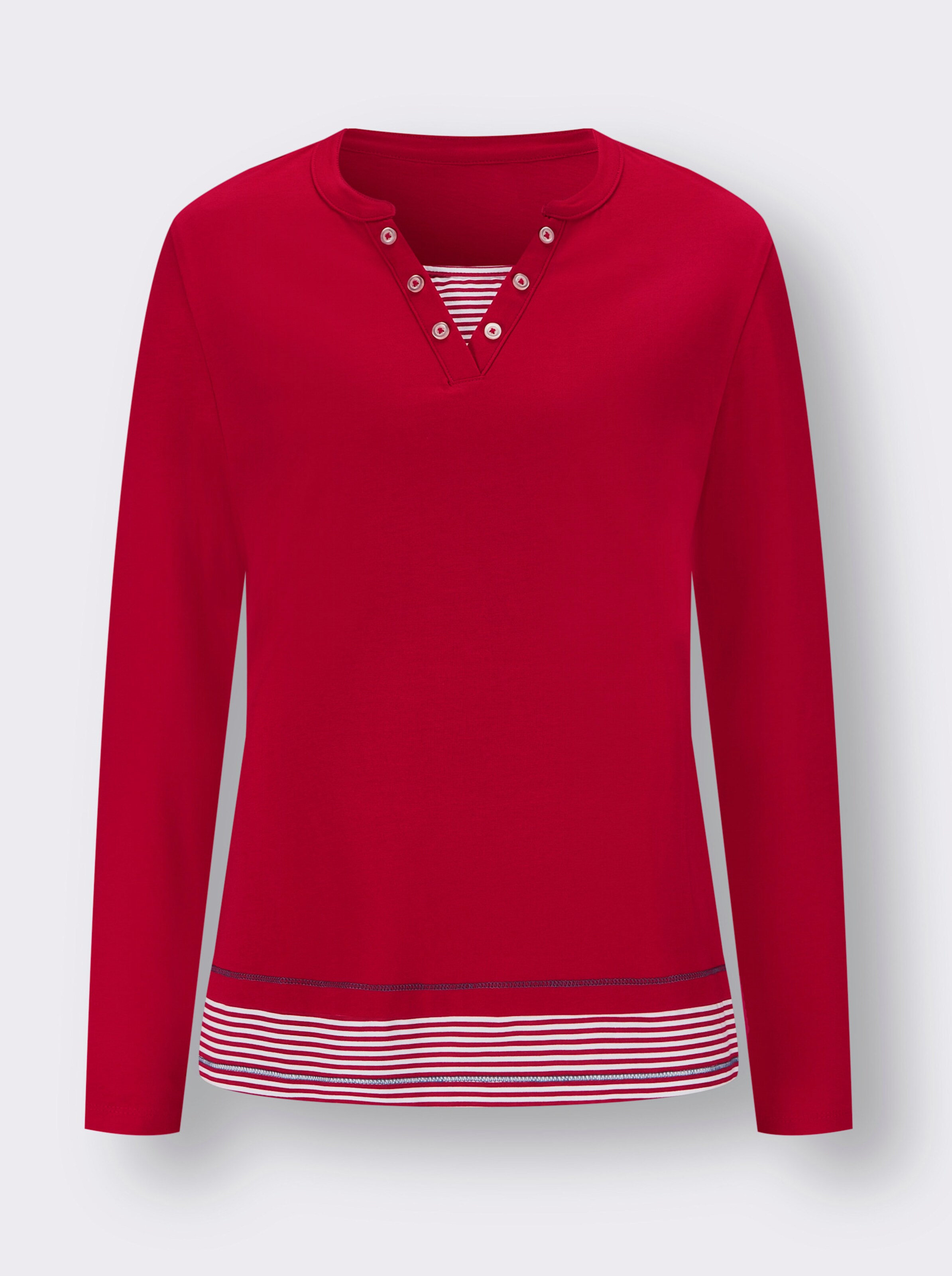 2-in-1-Langarmshirt
