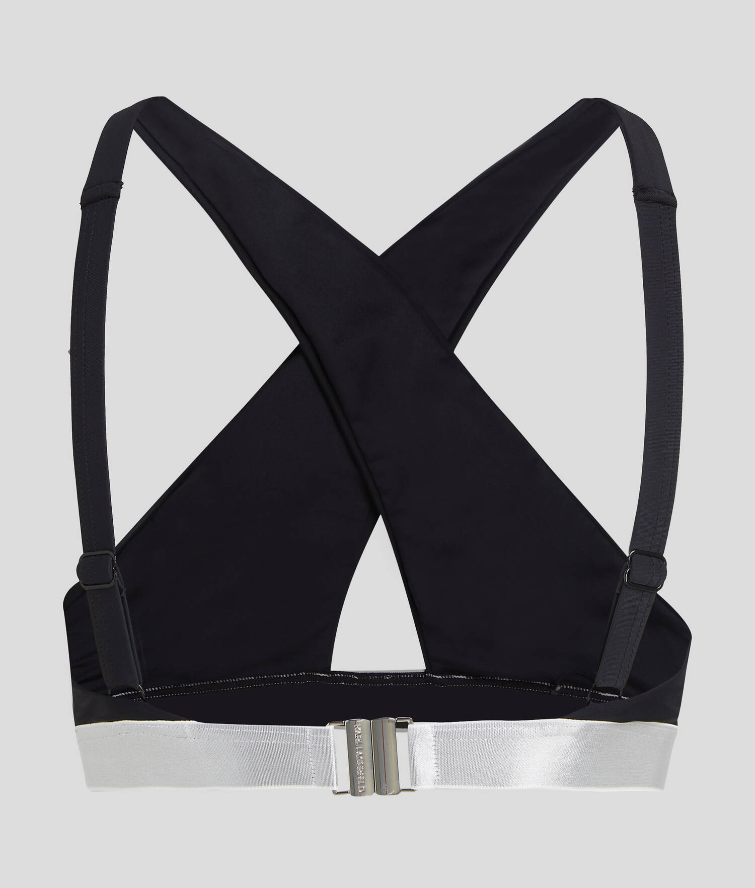 HAUT DE BIKINI À COL HALTER AVEC LOGO KARL