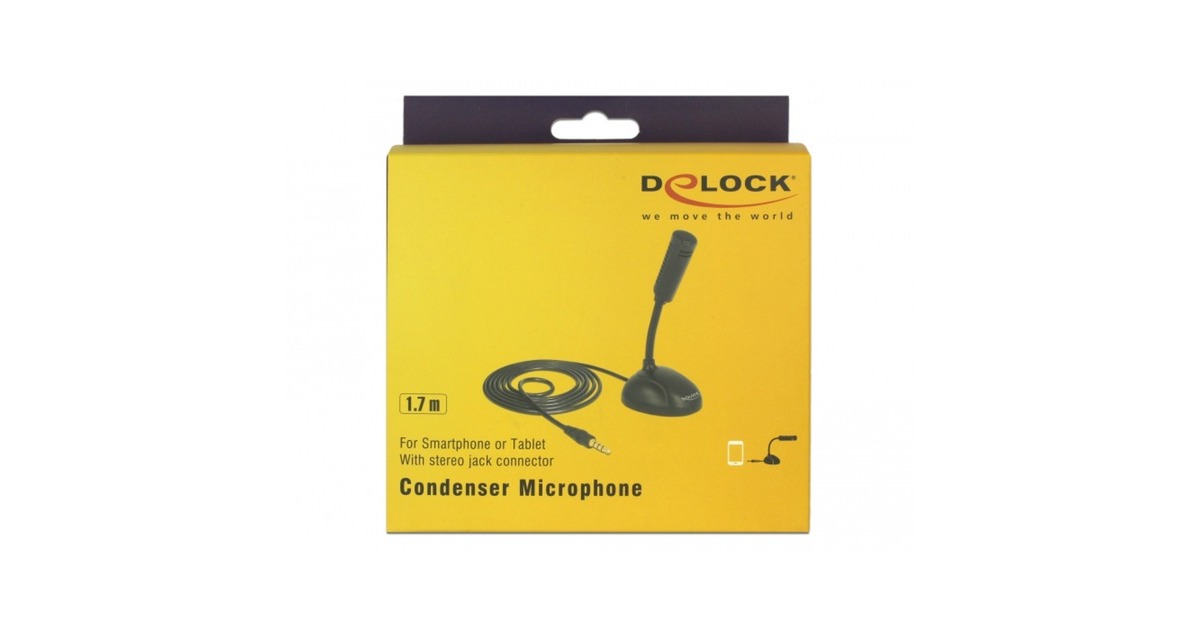 DeLOCKCondensator microfoon  (Zwart)