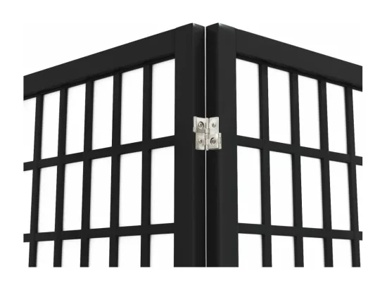Cloison de séparation pliable 6 panneaux 240x170 cm Noir