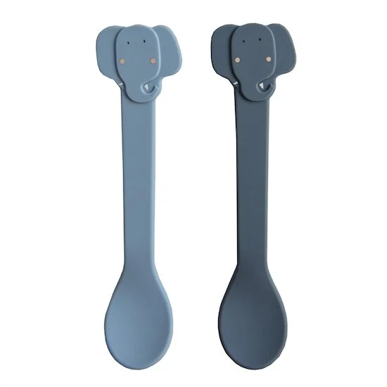 Lot 2 Cuillères silicone   Mrs. Elephant        de               Trixie