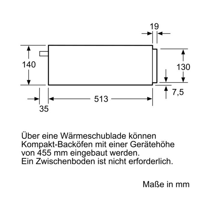 Siemens Wärmeschublade BI630CNS1