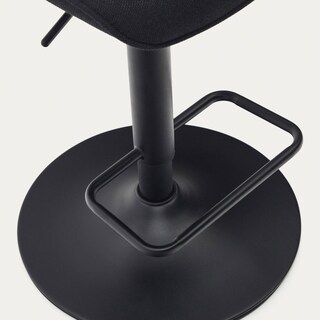 Kave Home Barhocker ZENDA schwarz/mattschwarz