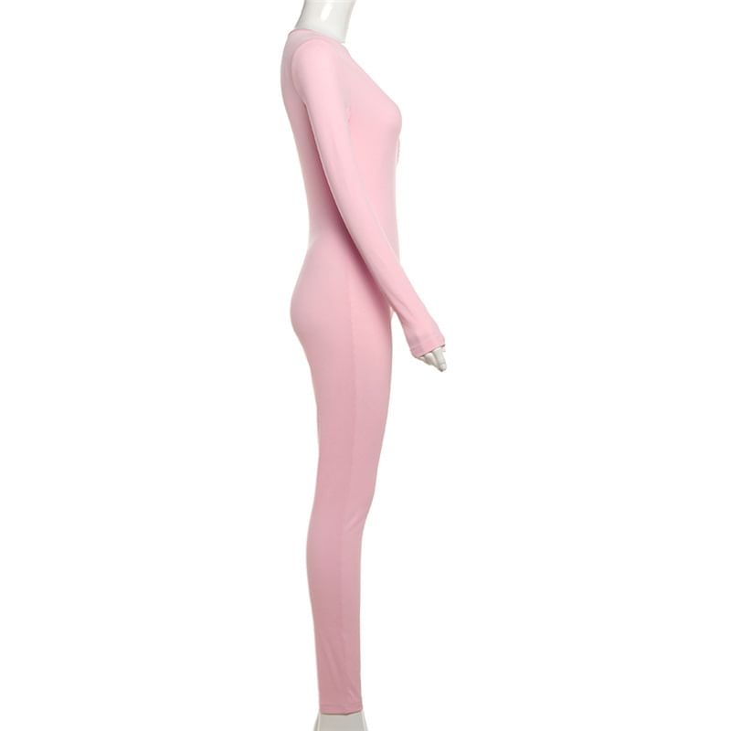 Oonnukal - Lange mouwen Henley jumpsuit