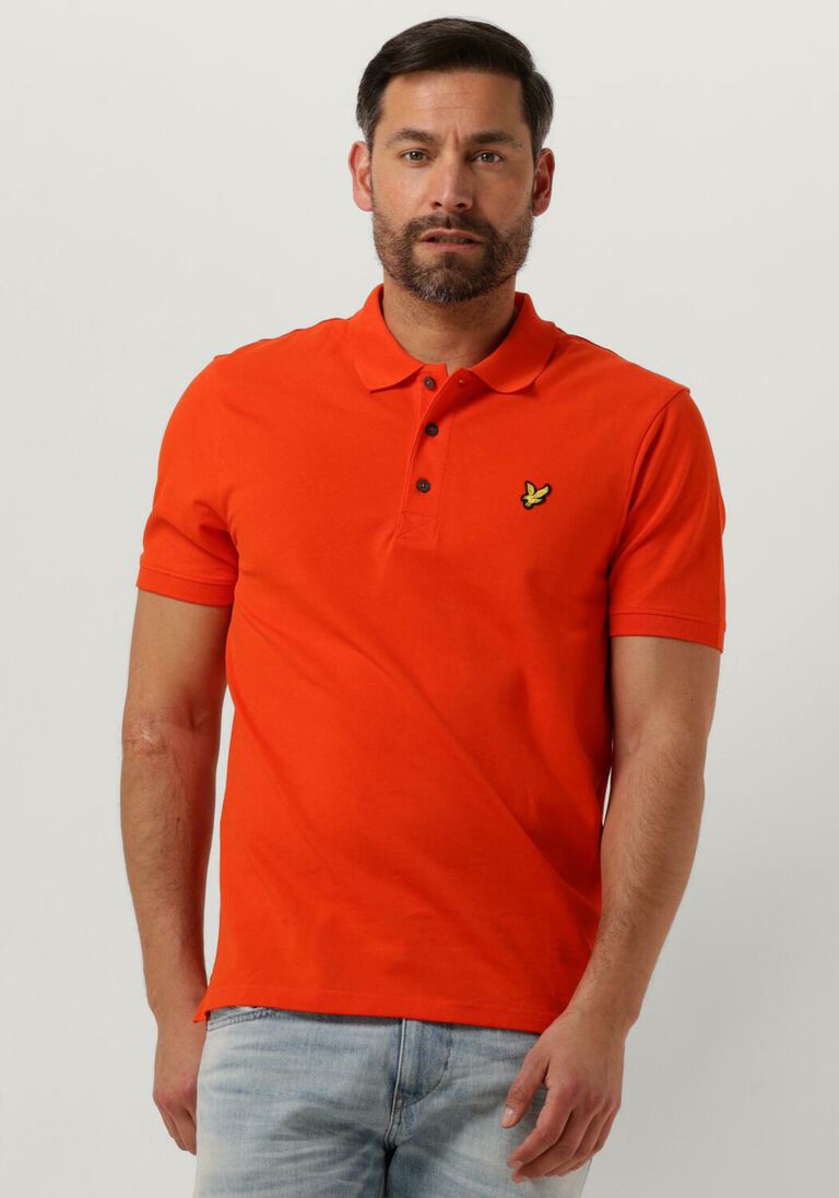 LYLE & SCOTT oranje lyle & scott polo plain polo