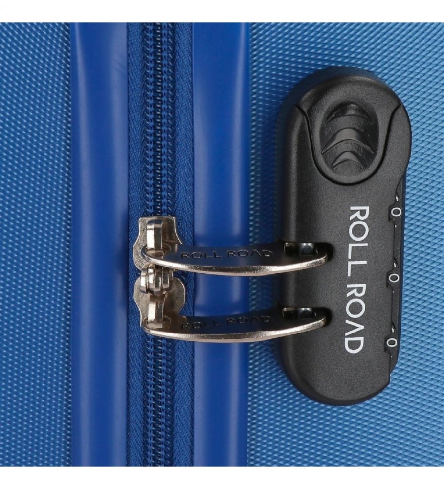 Mala rígida grande Roll Road Flex Blue