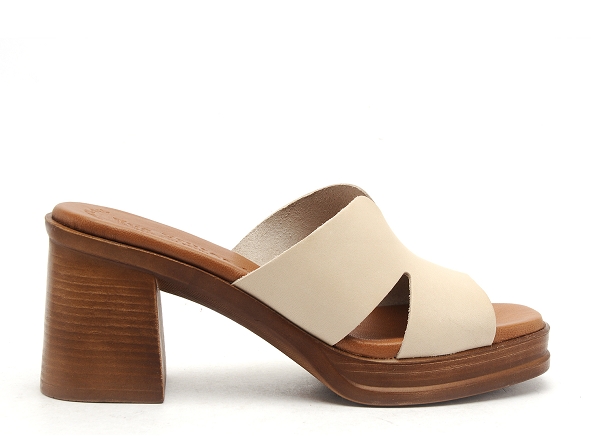 Eva frutos mules et sabots talons femme 3601 beige