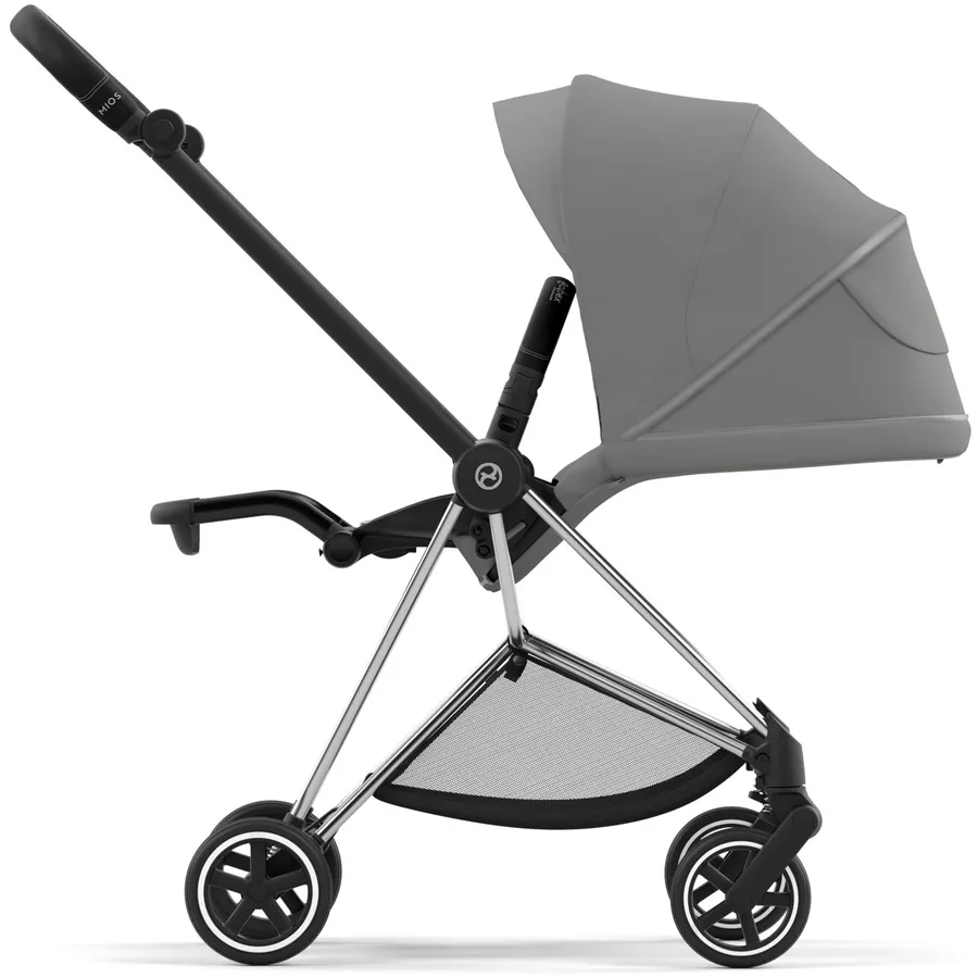 cybex PLATINUM Kombikinderwagen New Mios Chrome Black Mirage Grey
