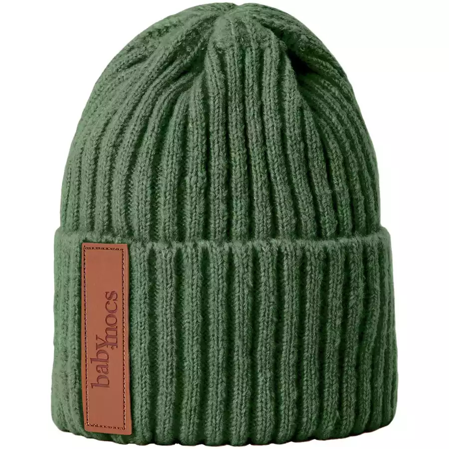 BabyMocs Mütze Vegan grün