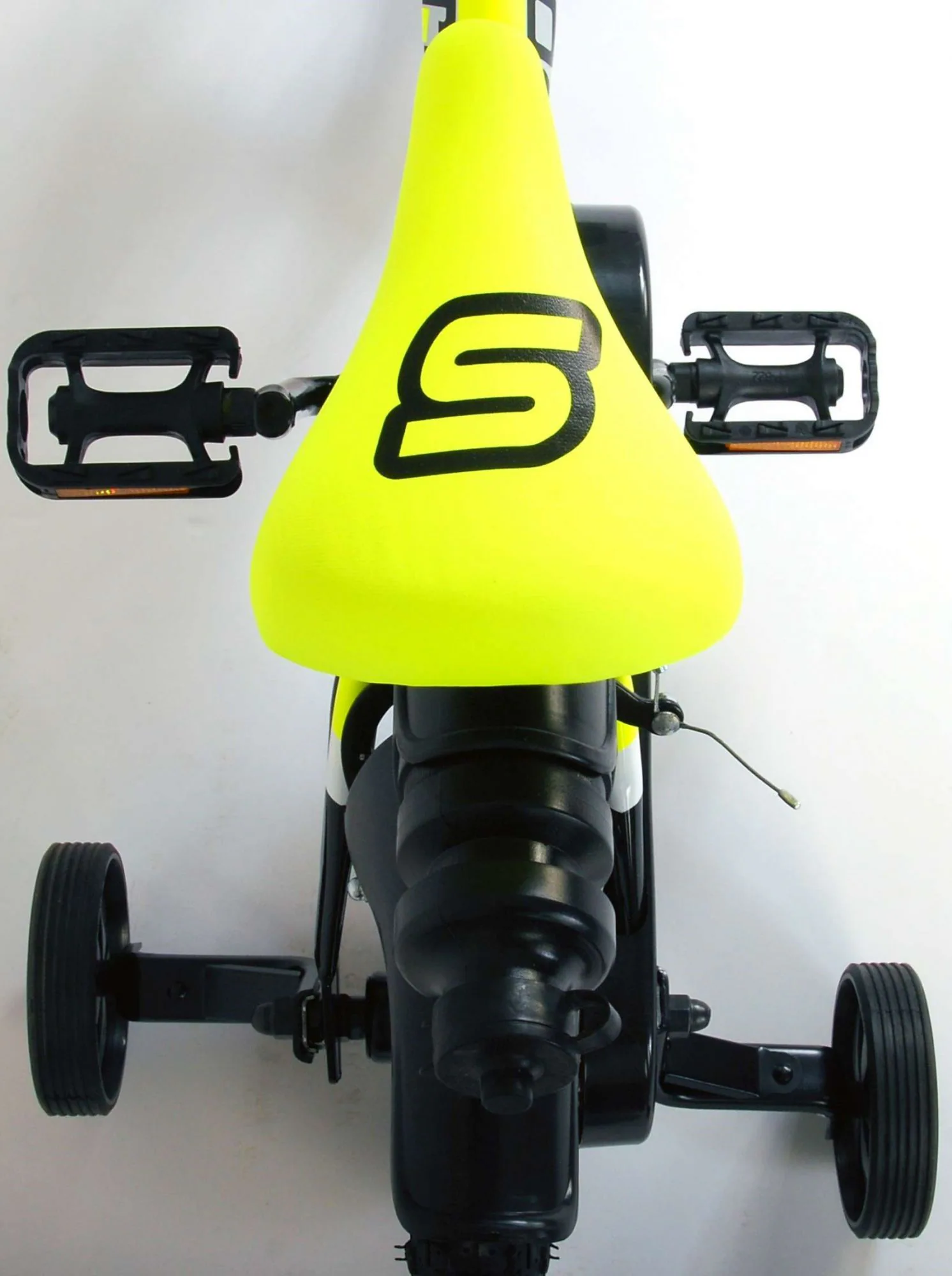 TPFSports Sportivo Kinderfahrrad - Jungen - 12 Zoll - 2 Handbremsen - Neon Gelb