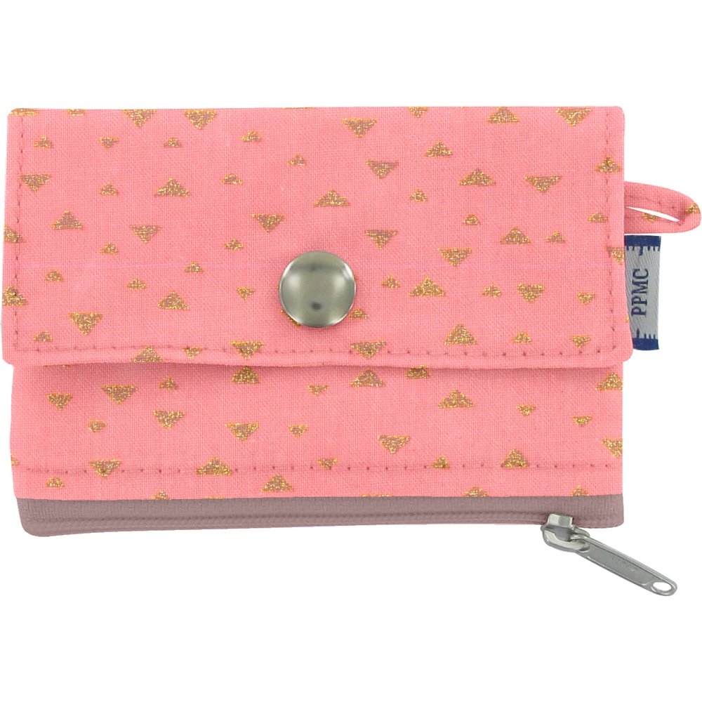 Mini Pochette Porte-Monnaie Triangle Or Poudré