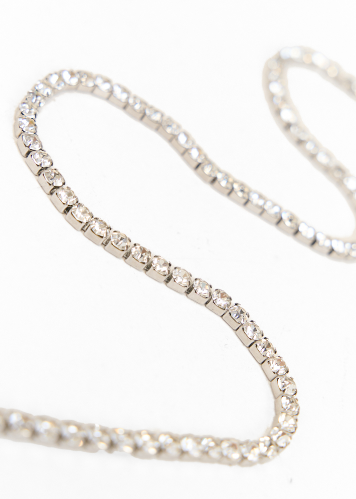 Tyla tennis ketting zilver
