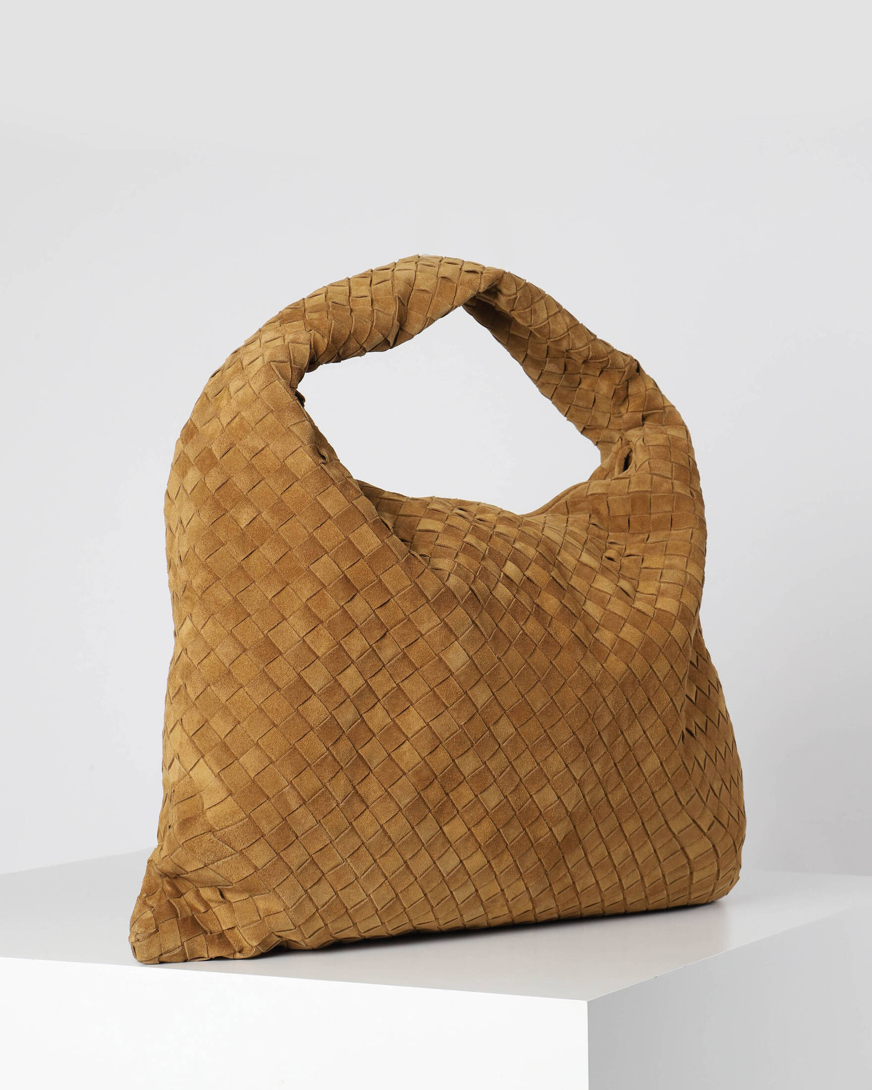 Bottega Veneta| Damen Schultertasche HOP LARGE SUEDE