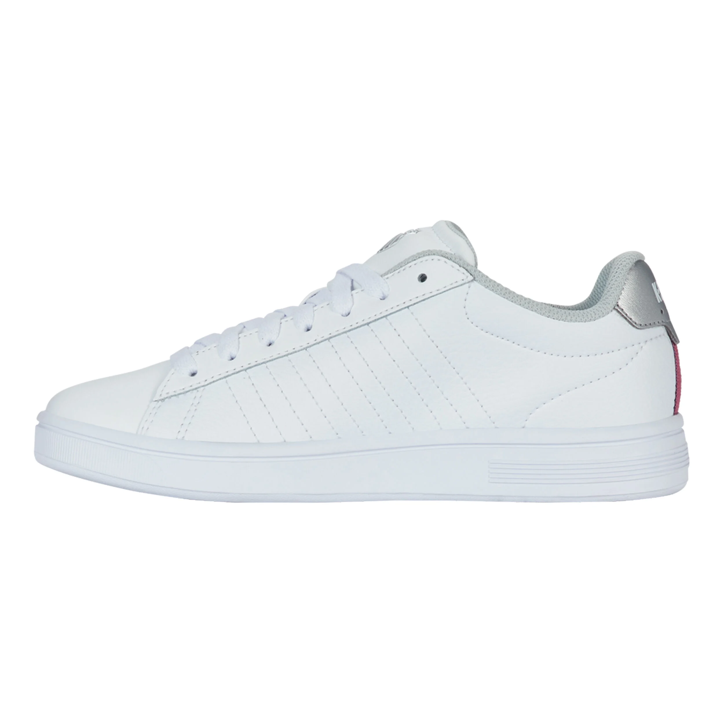 K-Swiss Court Shield II Baskets Femmes - Blanc , Argent