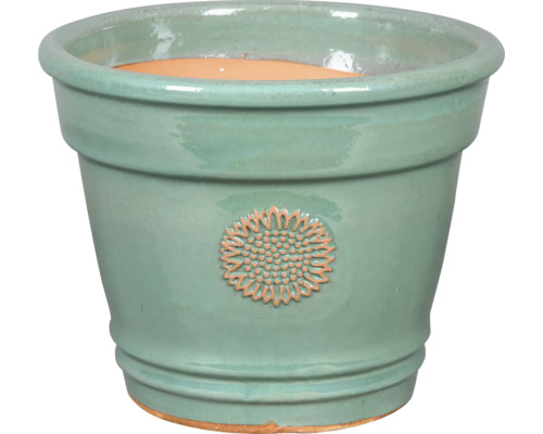 Lafiora keramische bloempot, 36 x 36 x 29 cm, lichtgroen