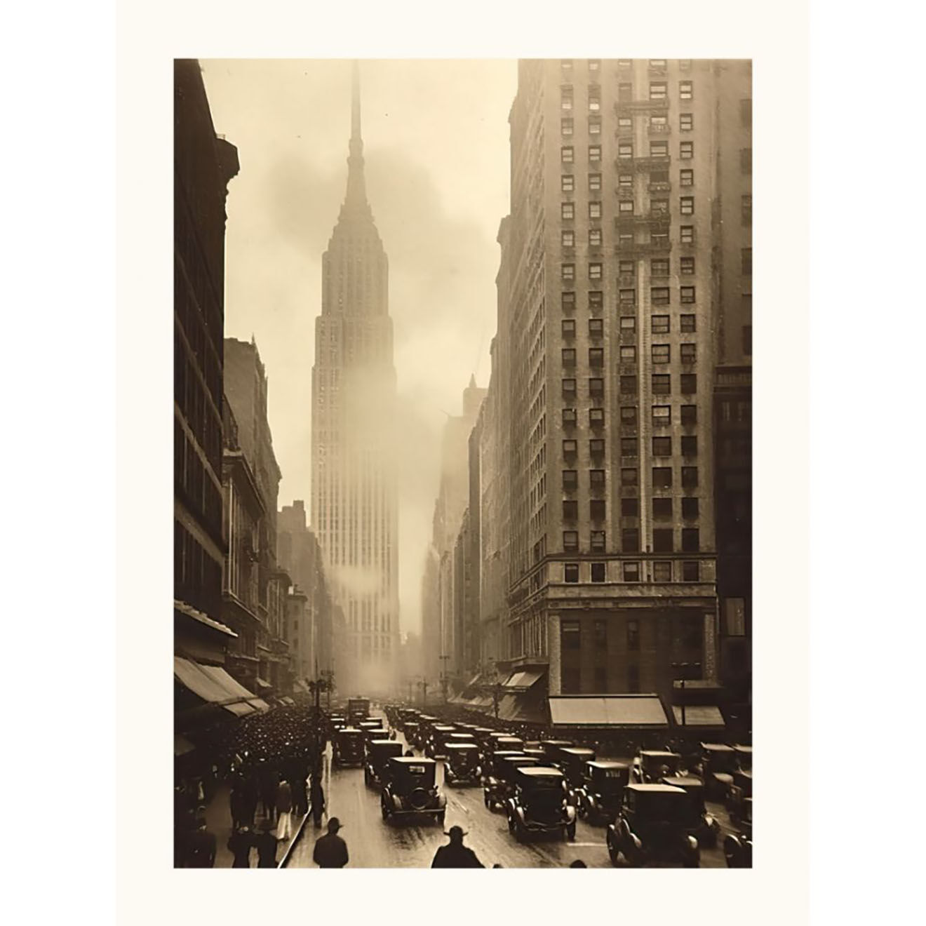 Hartman Affiche Old Postcard 05  noir/blanc - 30x40 cm