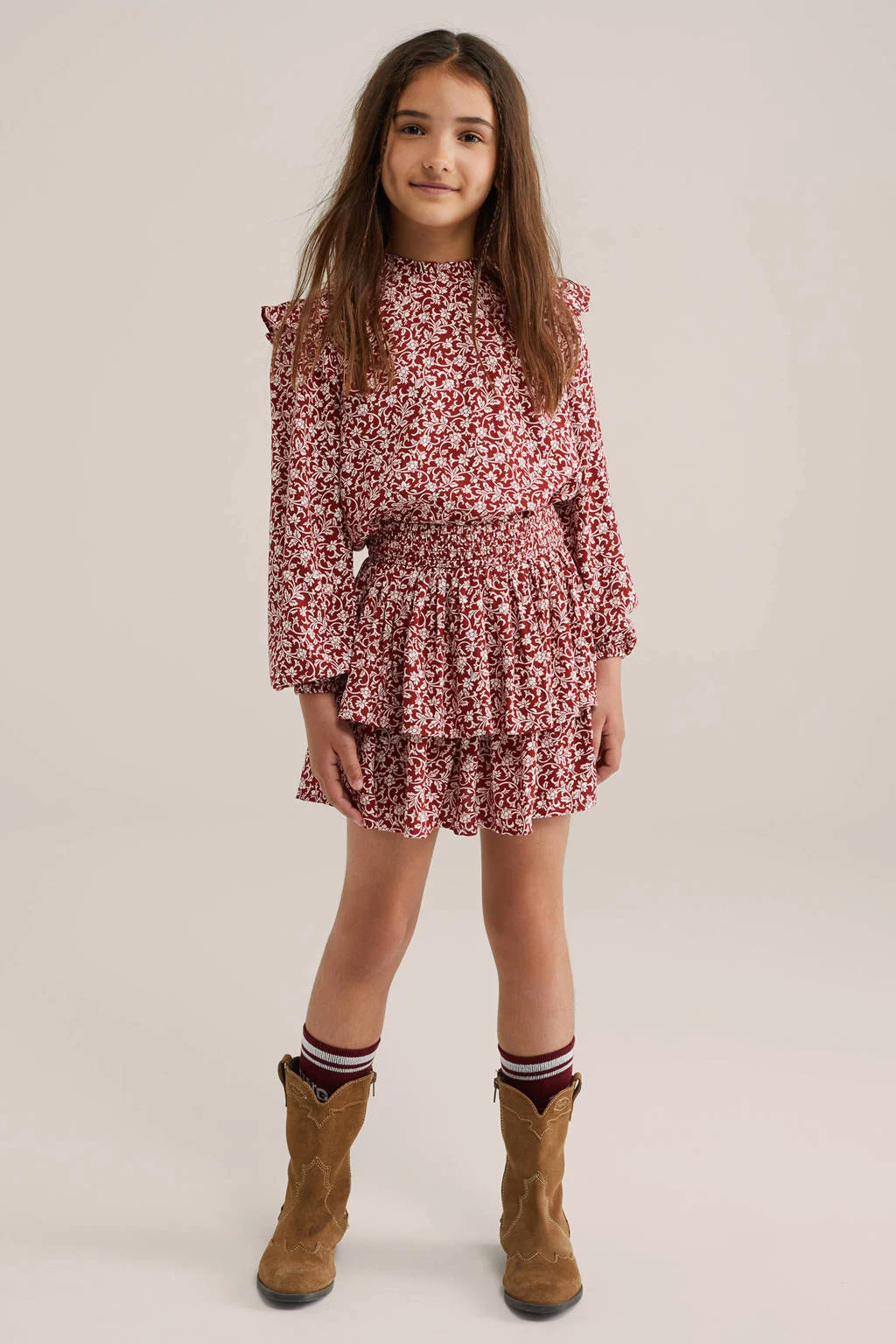 WE Fashion strokenrok rood