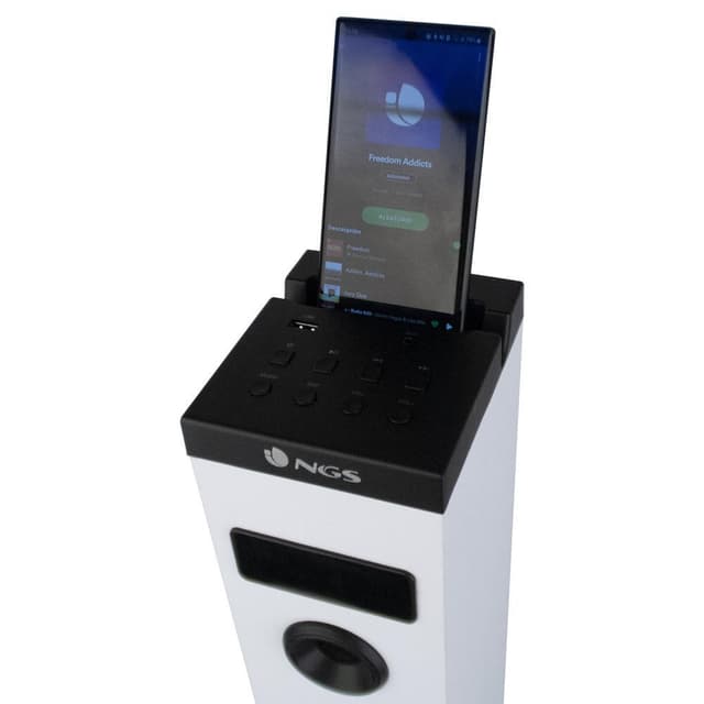 Towerspeaker Skycharm 50W BT/USB/OPTICAL remote white