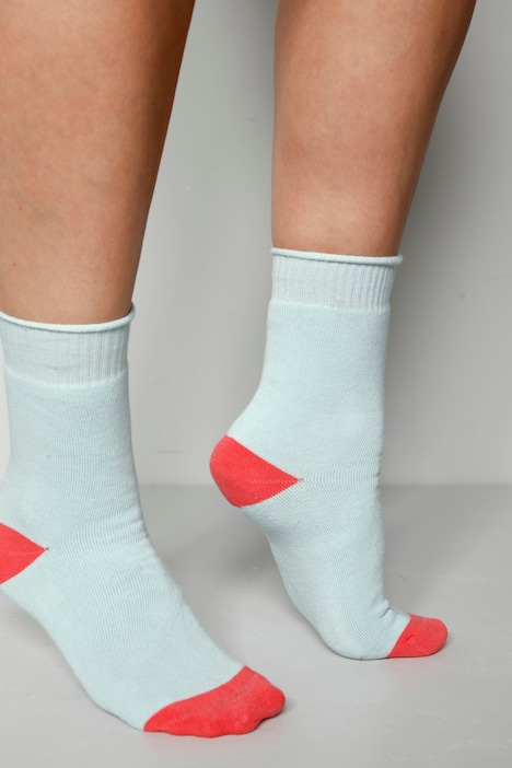 Socken, 2er-Pack, zweifarbig, bis Gr. 43-46