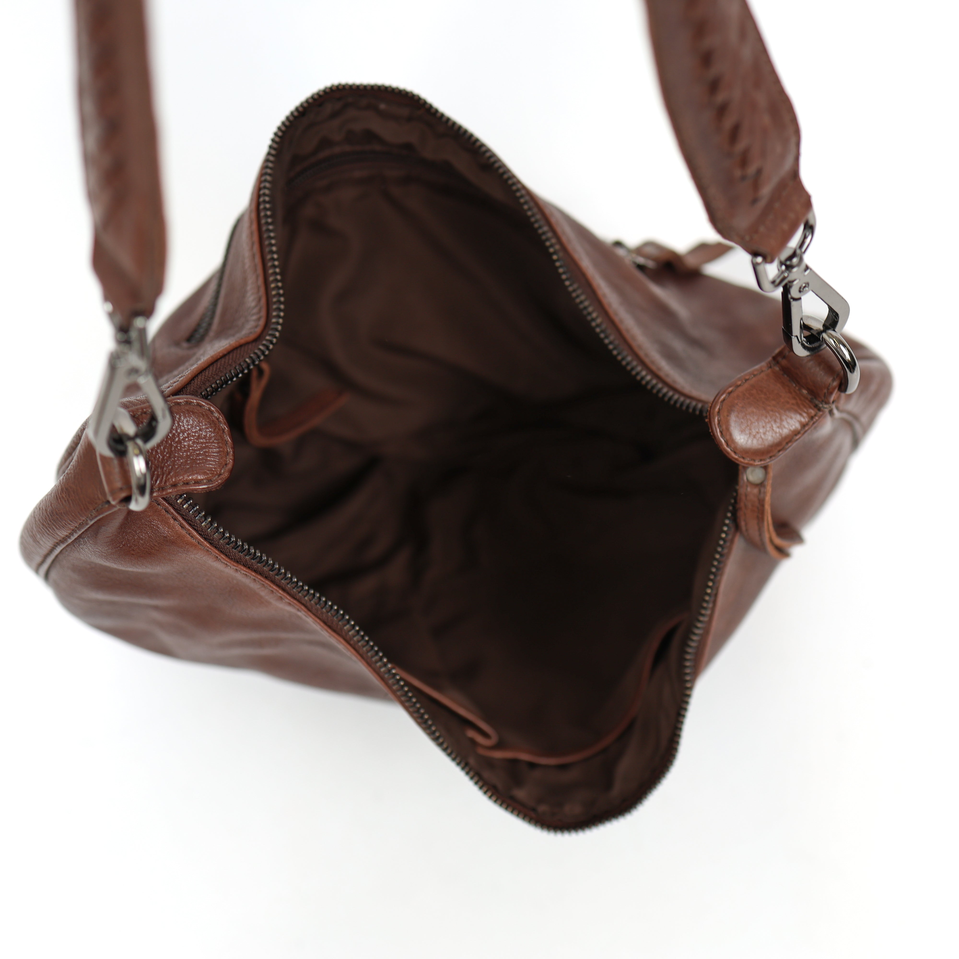 Middelgrote buideltas 'Ilse' donkerbruin Brown
