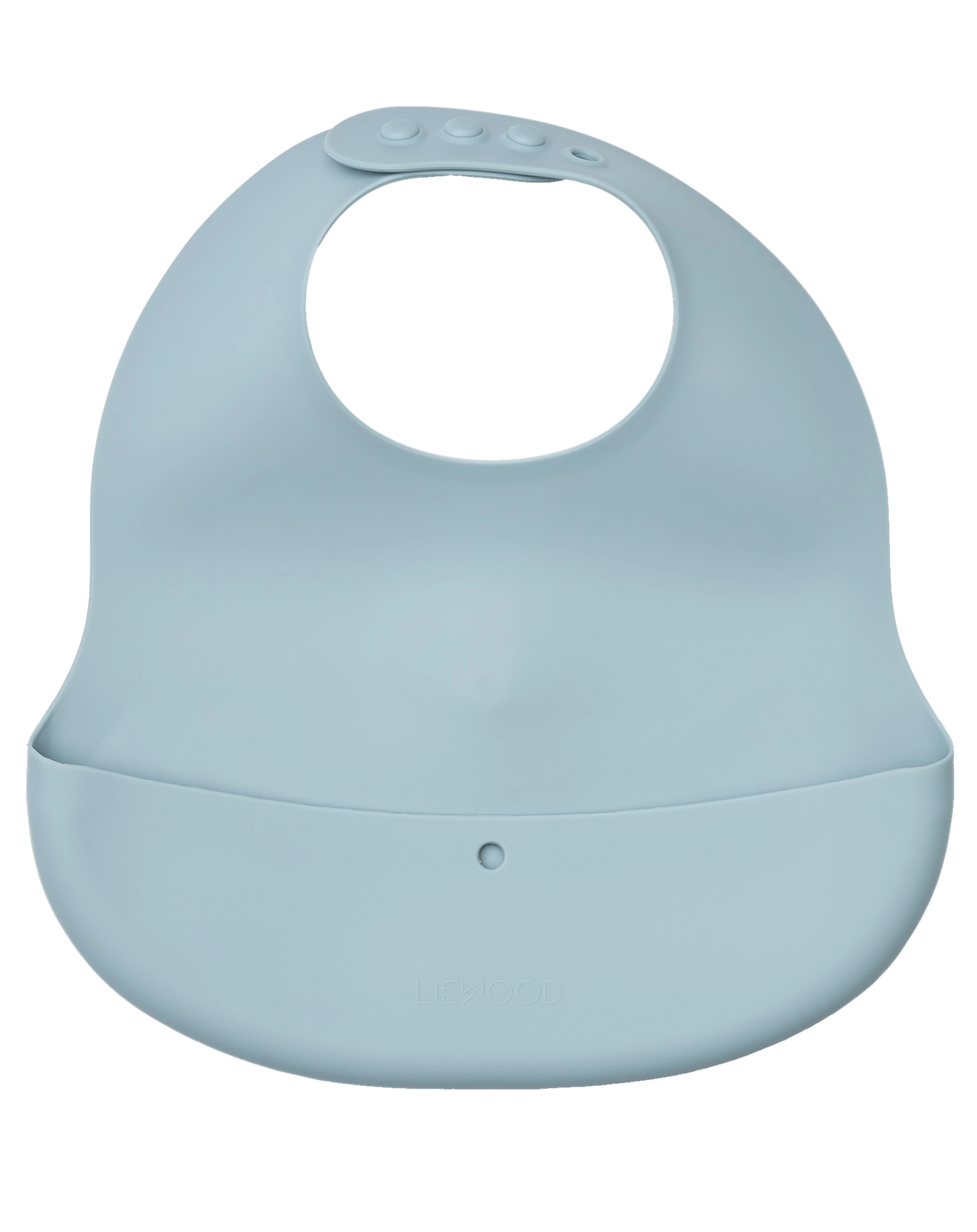 Silikon-Lätzchen EMBER mit Auffangschale 2-teilig in sea blue