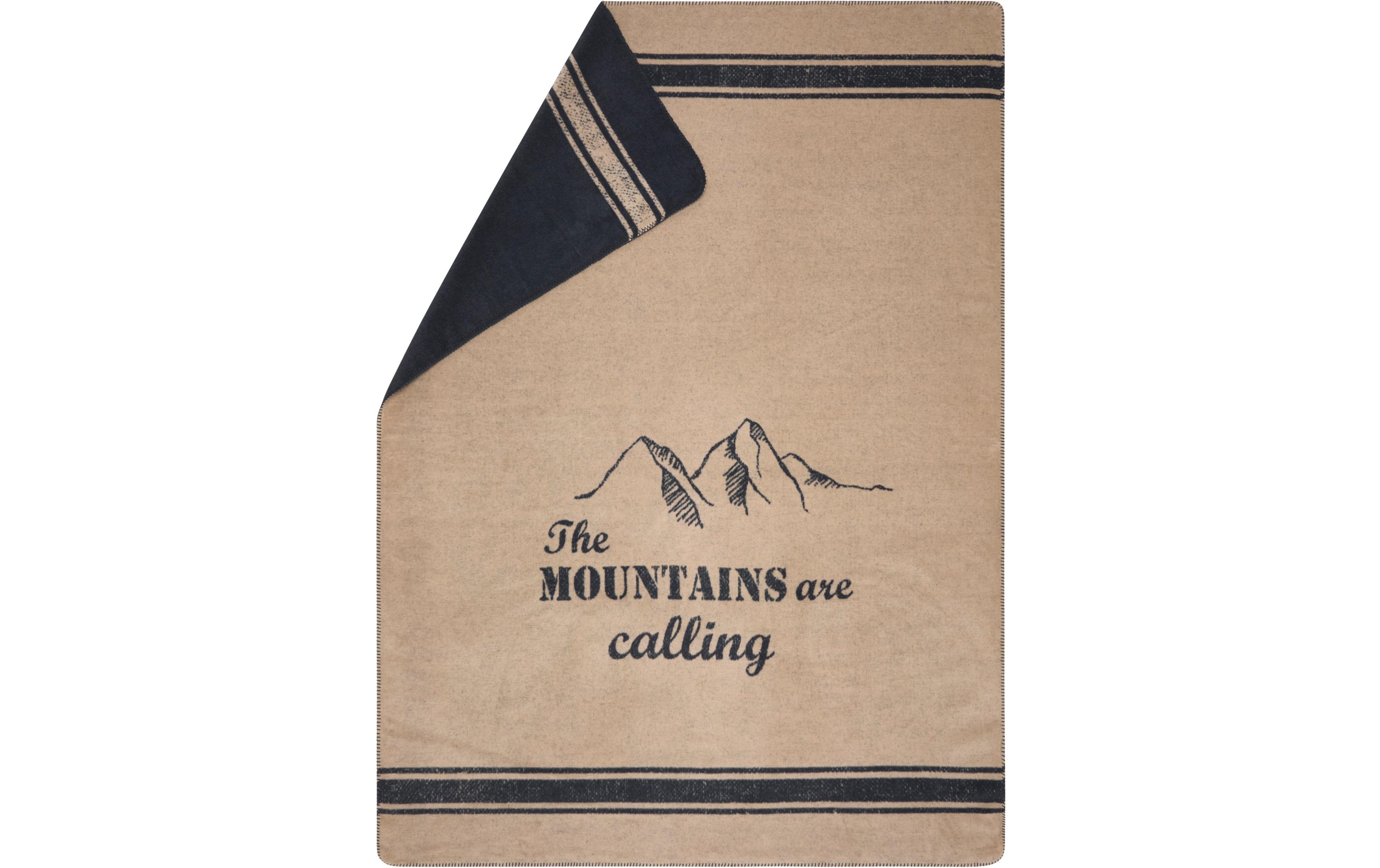 Decke Savona Moutains Calling 150 x 200 cm, NatureWeiche Wohndecke